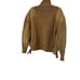 Zara Srpls WOMENS Miltary Sweater ELBOW PATCH TIED SIDES SZ M