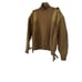 Zara Srpls WOMENS Miltary Sweater ELBOW PATCH TIED SIDES SZ M