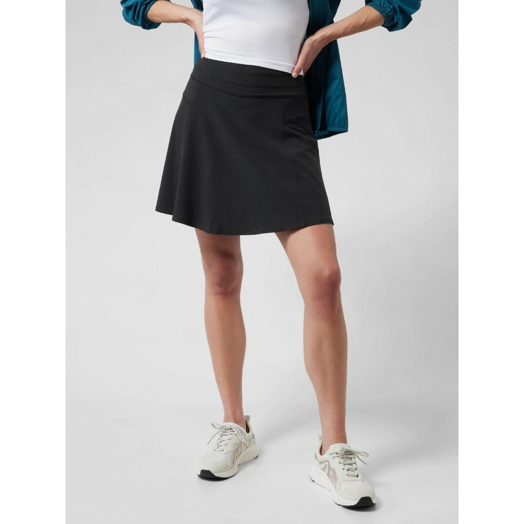 Athleta All Day Skort, Black, Size 8