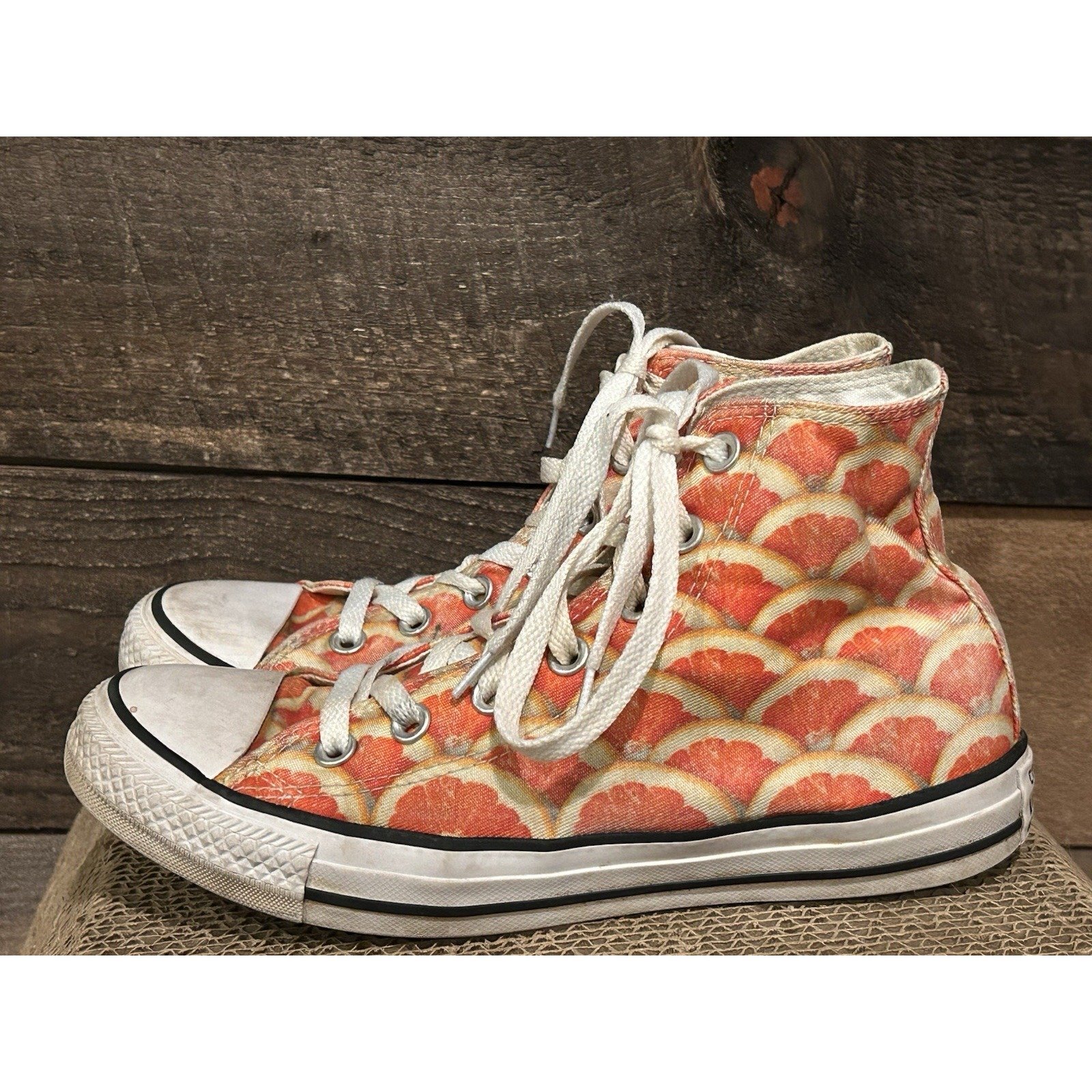 Converse Chuck Taylor All Star Orange Slice Women's M6 W8 Hi-Sneakers 154459C