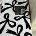 NEW Rachel Zoe White & Black Bow Bath Mat Coquette