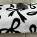 NEW Rachel Zoe White & Black Bow Bath Mat Coquette