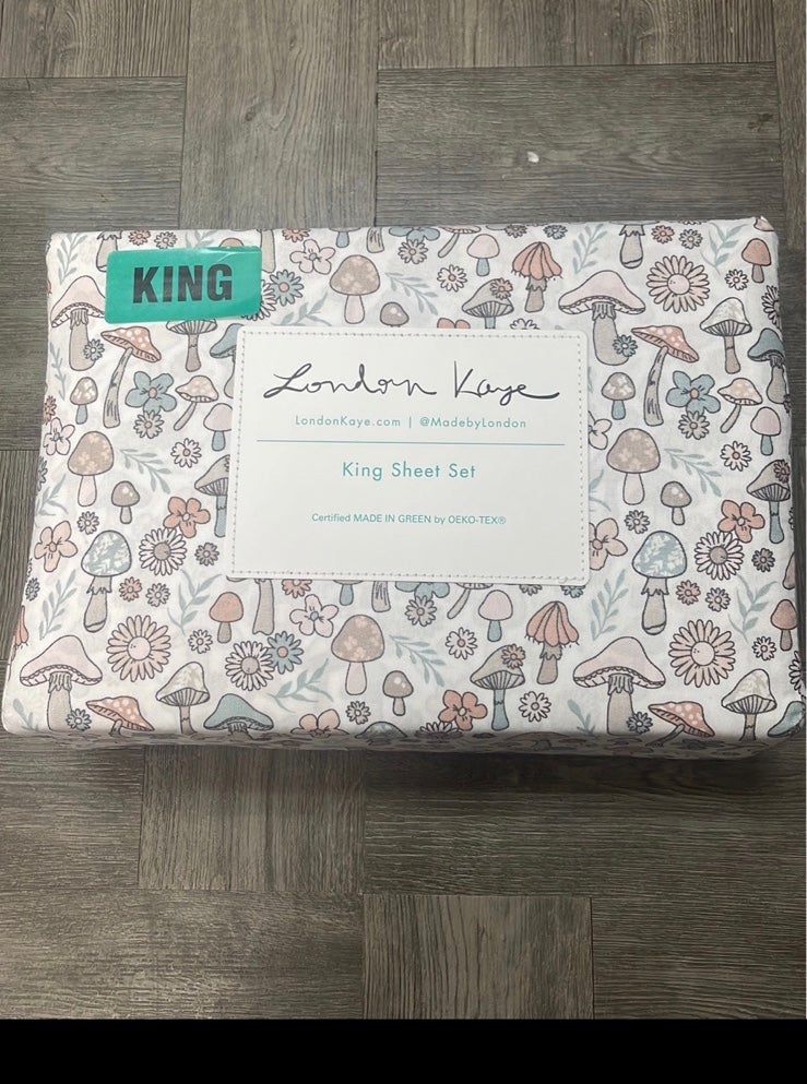 London Kaye Mushroom Sheet Set