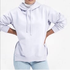 Everlane The Oversized Fleece Hoodie in Lavender XXSmall New Womens Pullover