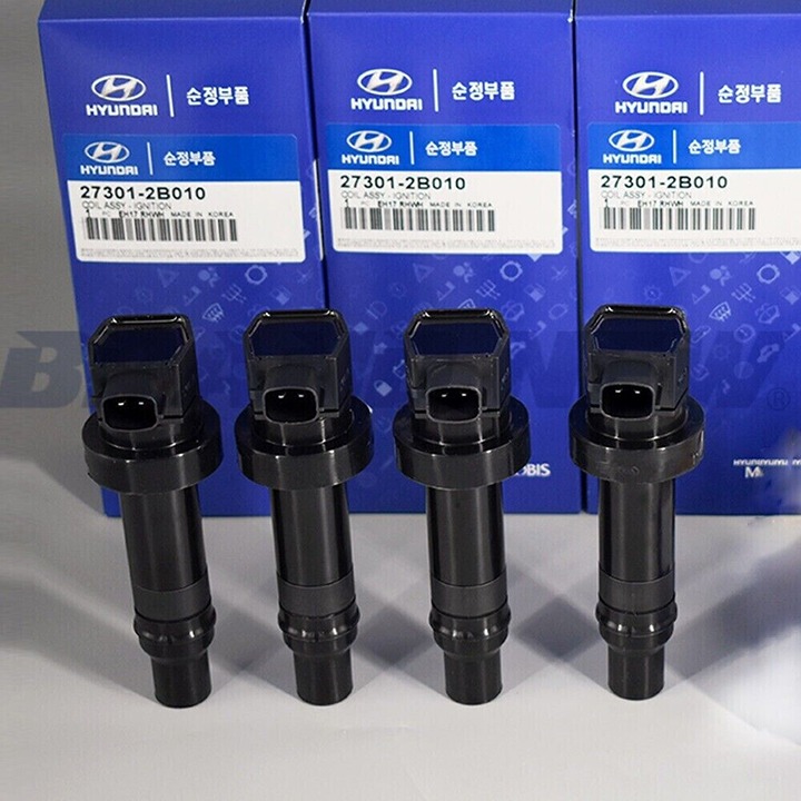 4 PCS OEM Ignition Coil 27301-2B010 For Hyundai 2010 2011 Kia Soul 1.6 L4 UF636