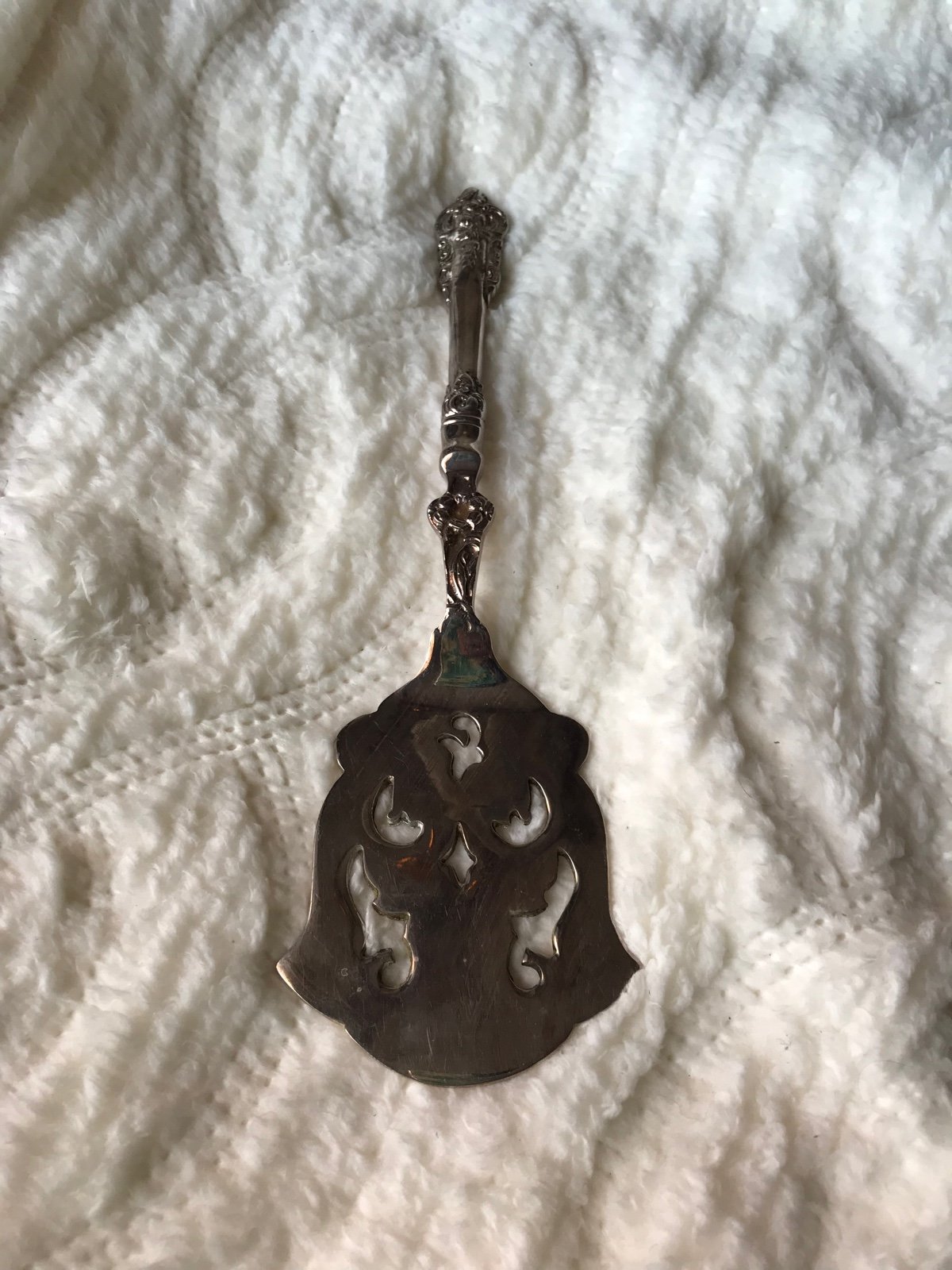Unusual Ornate Silverplate Pie Server Cake Lifter