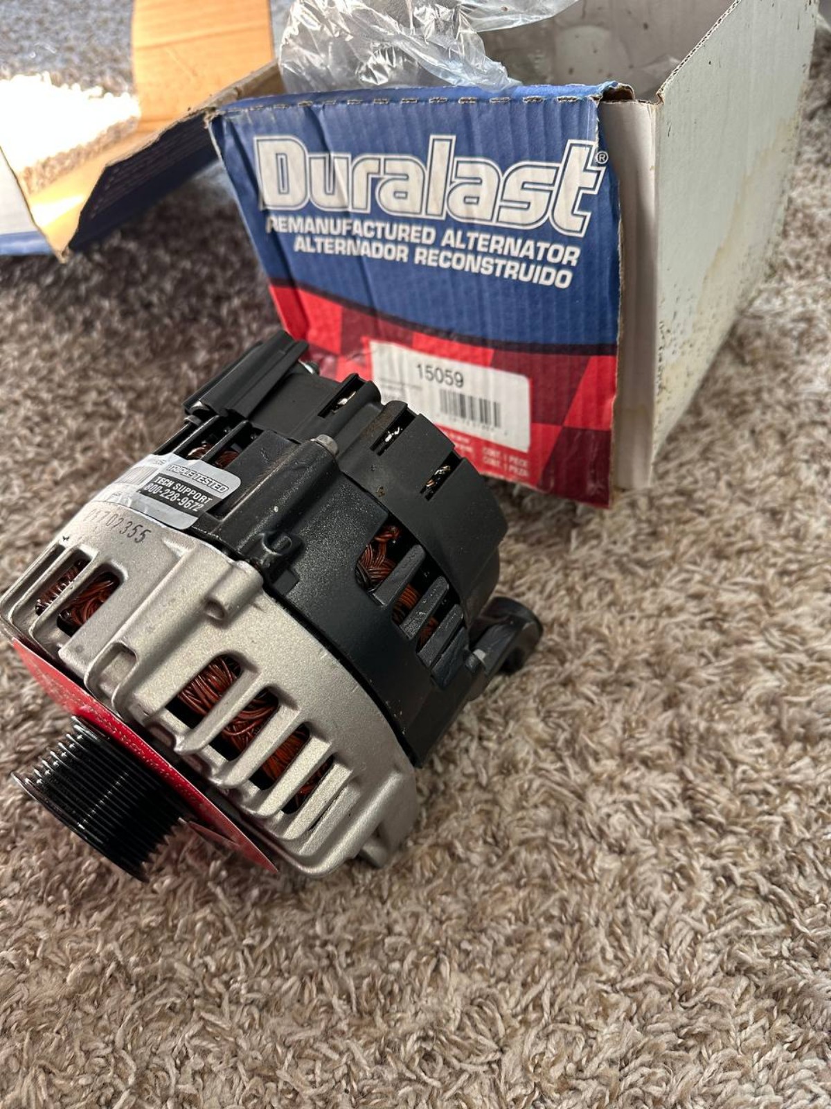 Alternator For 2008-2013 BMW M3 4.0L V8 Duralast 15059 Remanufactured