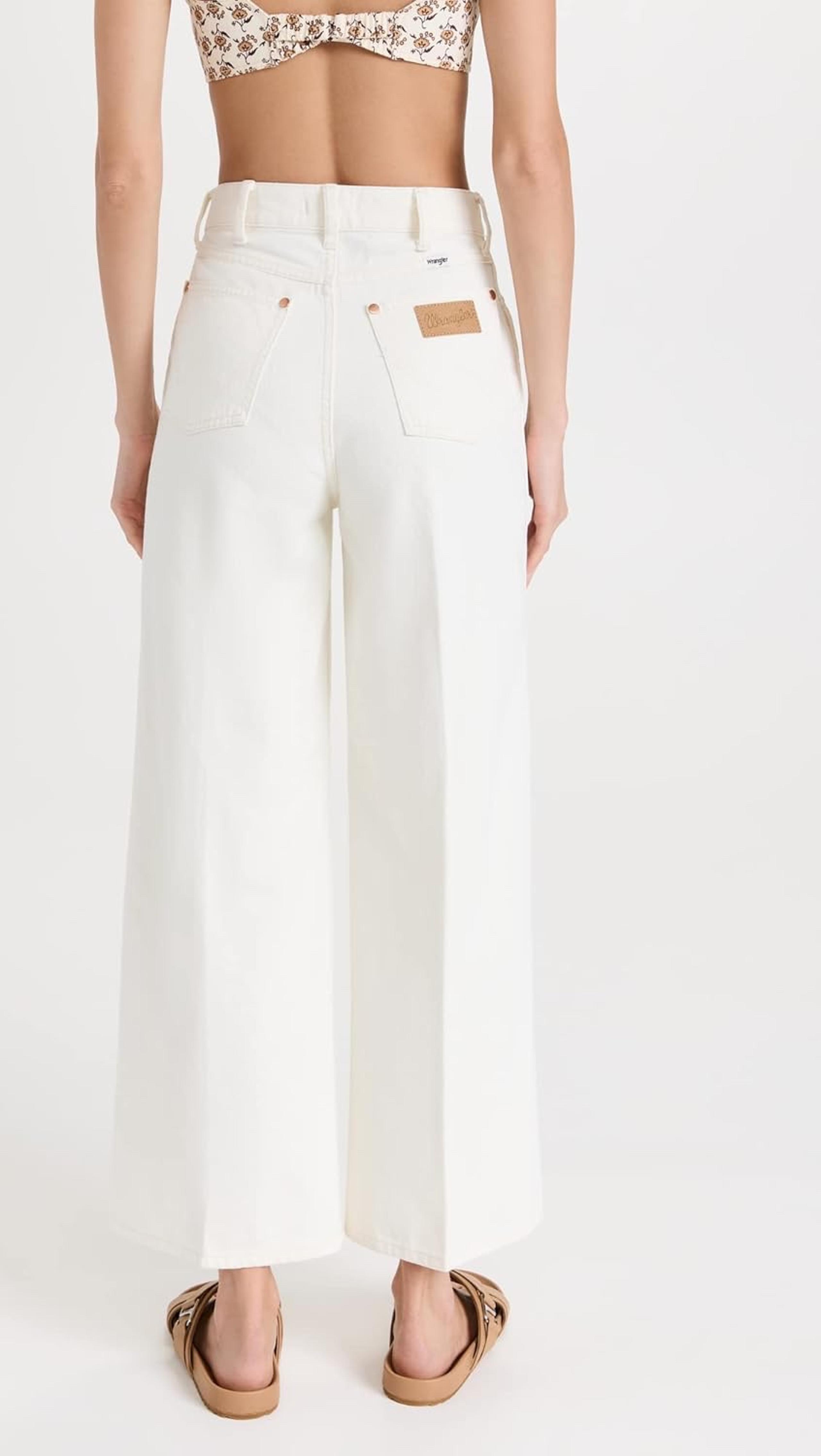Wide leg white jeans - Wrangler