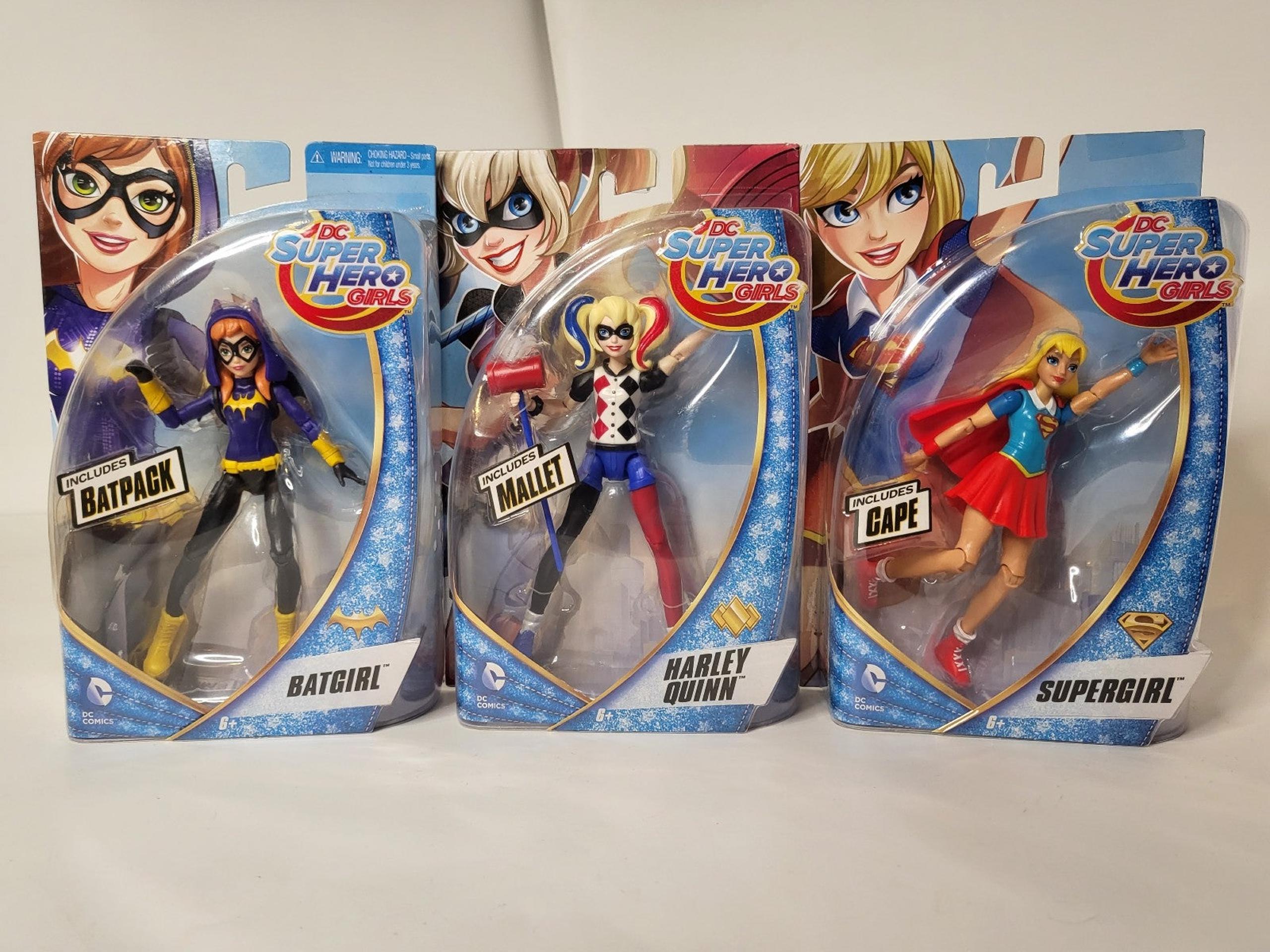DC Super Hero Girls NEW Harley Quinn, Supergirl, Batgirl 2015