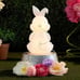 EasterMcSitting Bunny with Carrot Blow Mold –Whimsical outdoor decor, perfect fo