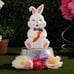 EasterMcSitting Bunny with Carrot Blow Mold –Whimsical outdoor decor, perfect fo