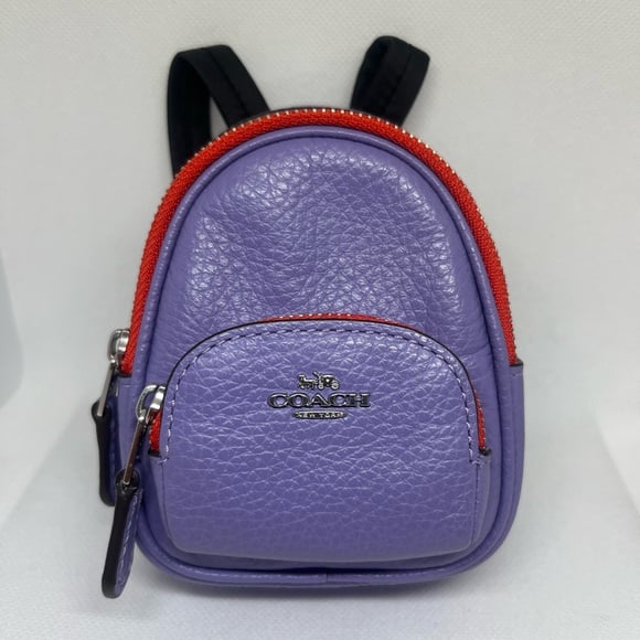 NWT Coach Outlet Mini Court Backpack Bag Charm