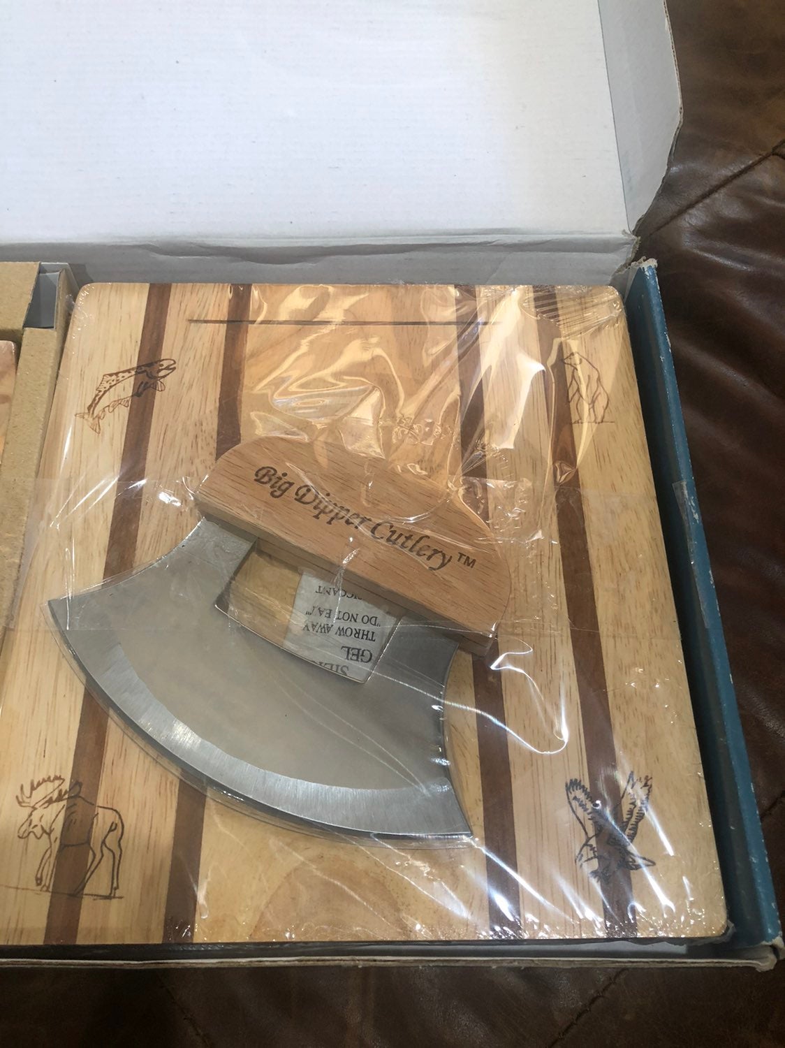 Ulu knife / chopping bowl set we salad servers