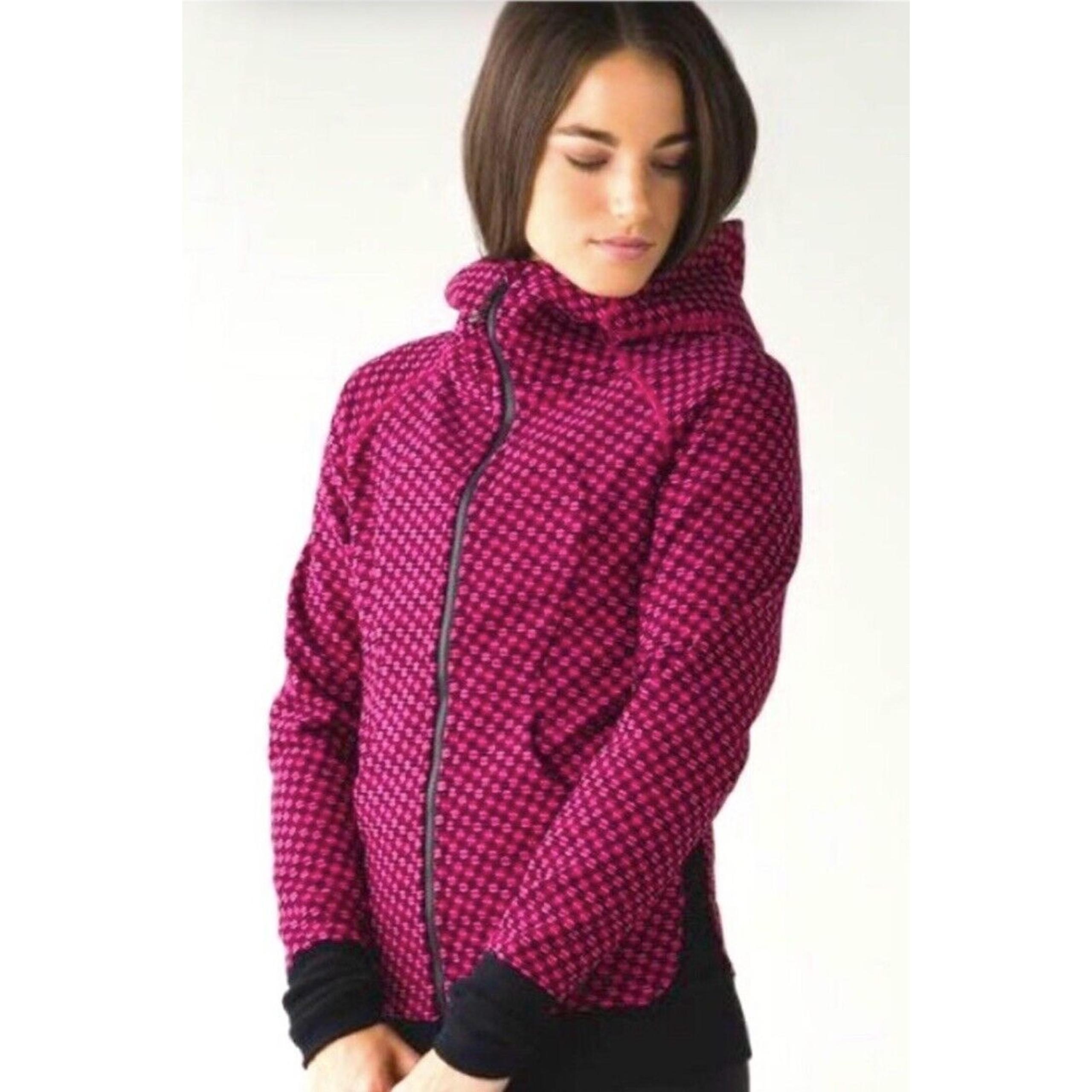 Lululemon Scuba Hoodie III Deep Dive Berry Rumble Black / Black Size 6