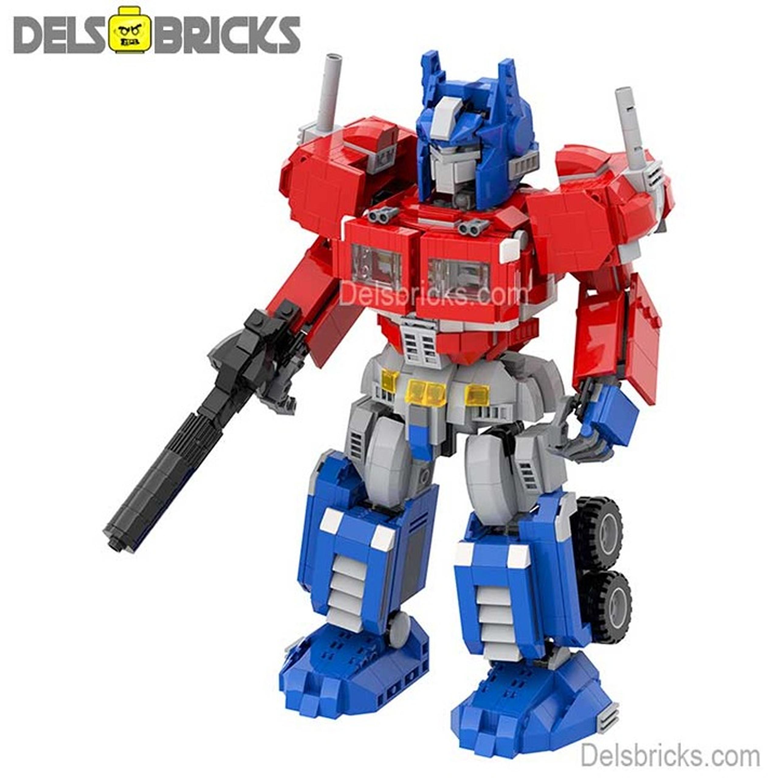 Tranformers BIg Optimus Prime Minifigures Lego Custom Mini Figure set