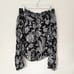 Ralph Lauren Floral Tiered Skirt 2 Piece Set Off The Shoulder Top Black White M