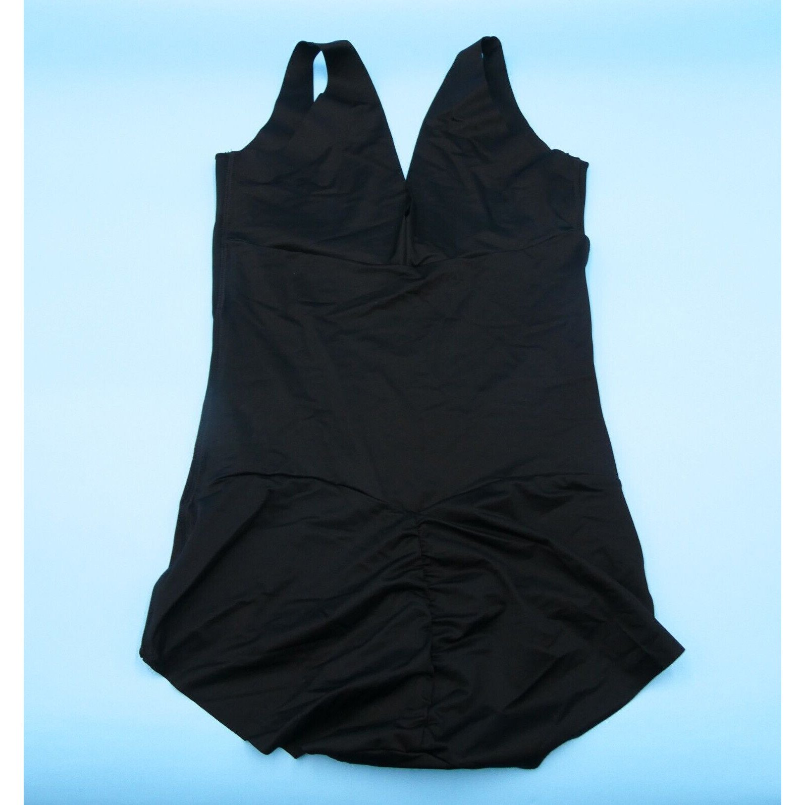Leonisa Medium Black 018524 Plunge Back Classic Sculpting Body Shaper Shapewear