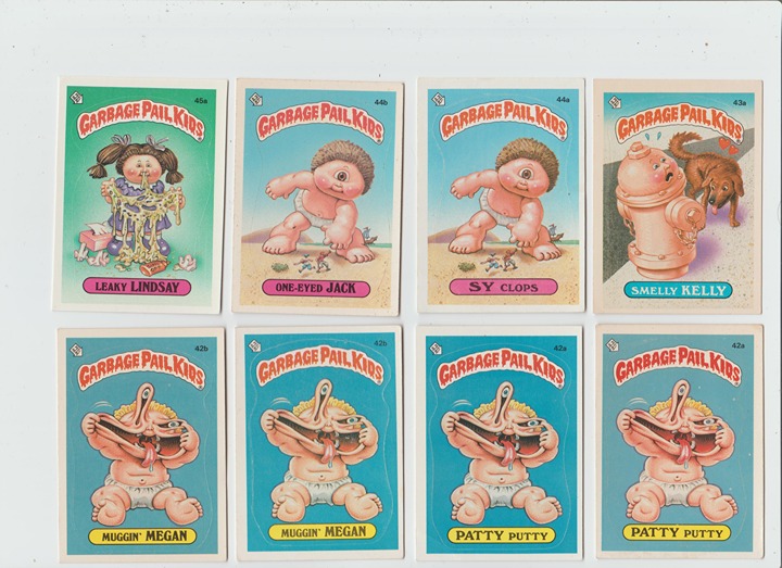 Garbage Pail Kids OS2 Partial Glossy set 85/86 2nd Print Run Live Mike VG-NM