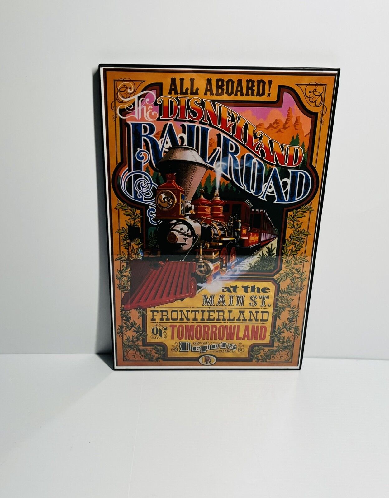 Disneyland Railroad Attraction Poster FRAMED 12 x18