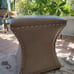 Footstool Faux Leather Stool with Nailhead Trim Decor Coffee Table Ottoman