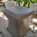 Footstool Faux Leather Stool with Nailhead Trim Decor Coffee Table Ottoman