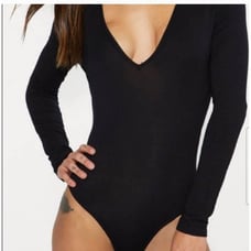 Intimately Free People Deep V Bodysuit Size XS/S NWT
