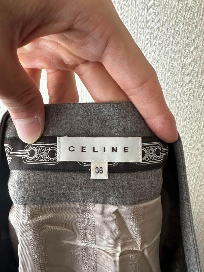 CELINE Pleated Balloon Skirt Pleated