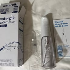 New Waterpik Cordless Pulse Rechargeable Water Flosser for Teeth, White- WF-20