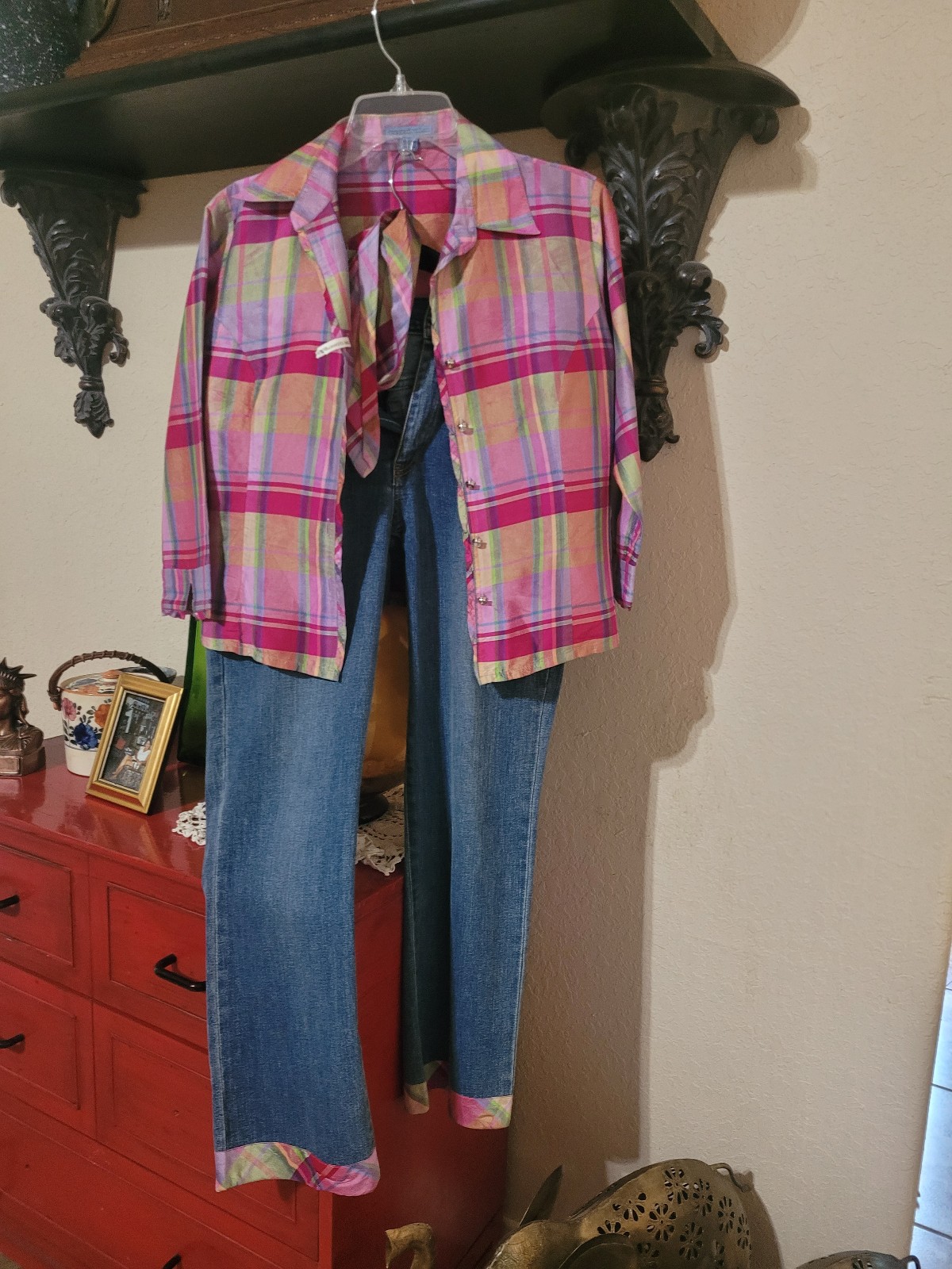 Y2k Blouse and Jeans