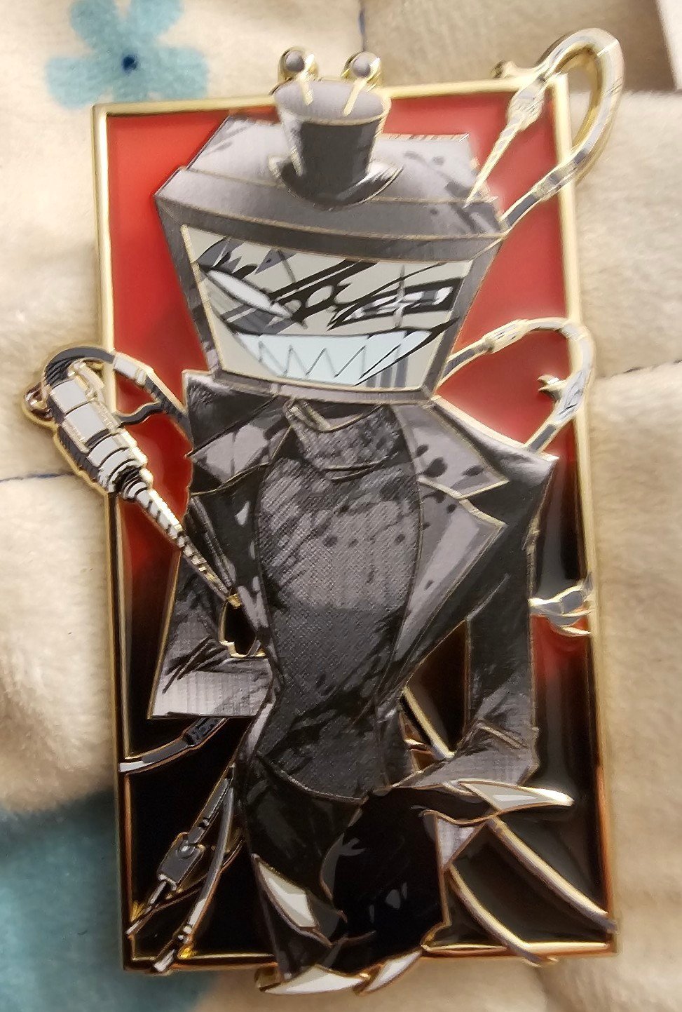 Hazbin Hotel HFP Black & White Vox Pin