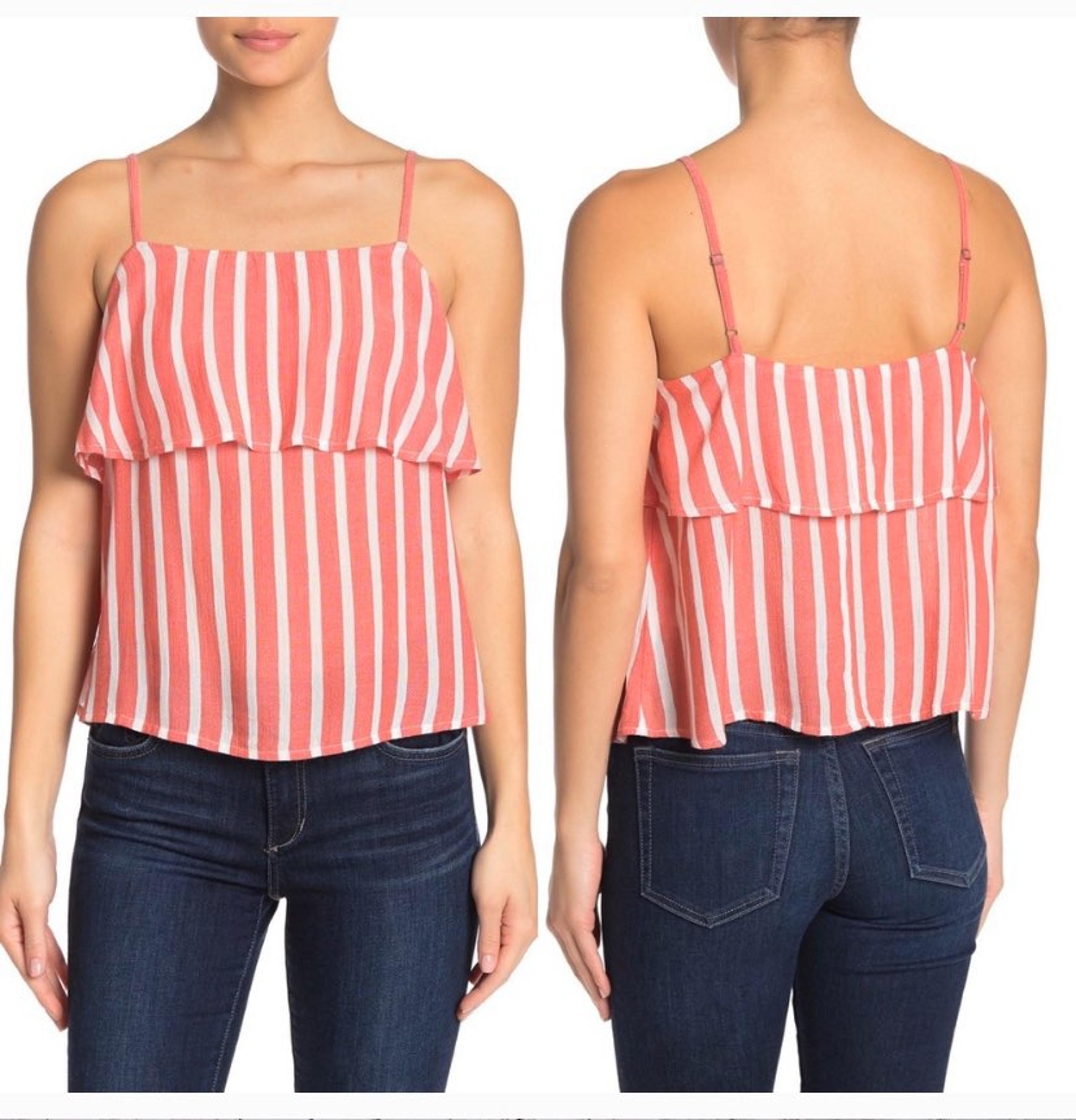 Abound | Tiered Double Layer Striped Sle