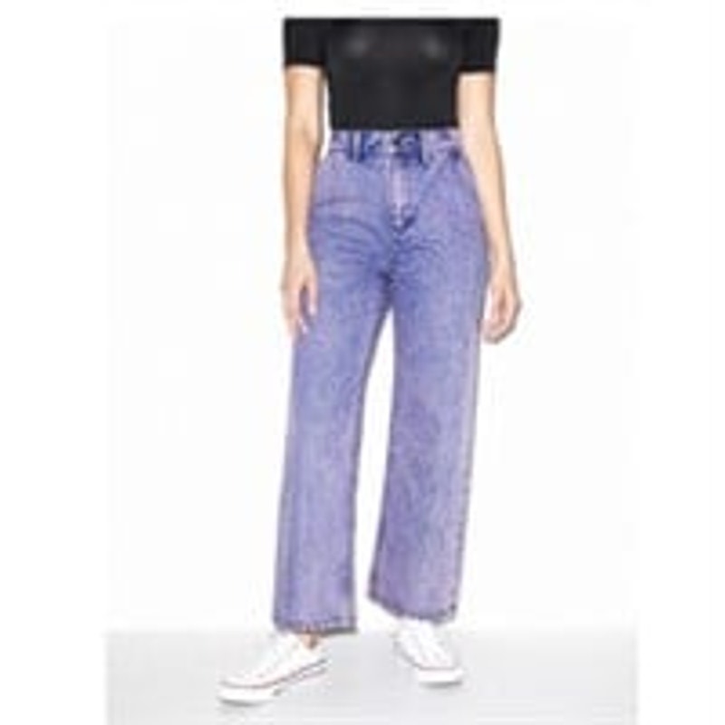 American Apparel Womens Jeans The Crop Wide Leg Sz. 26 NWT