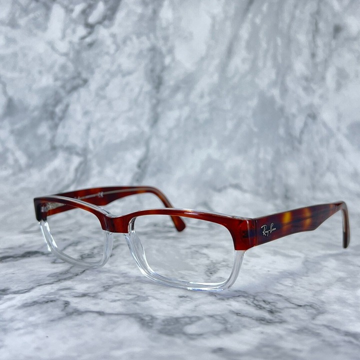Ray-Ban RB5163 2192 Eyeglasses Frames Brown Clear Rectangular Full Rim 54-16-145