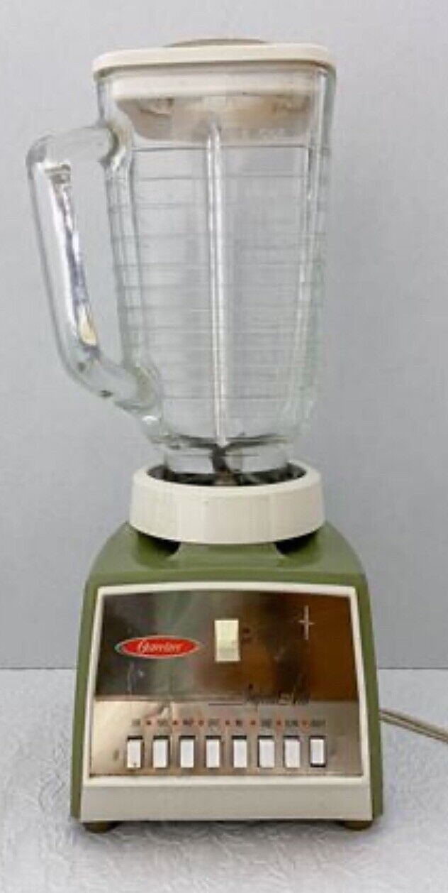 Mid Century Osterizer Imperial VIII Avocado Green Blender