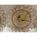 MCM Wicker Flowers With Mirrored Center - Set Of 3 Vintage