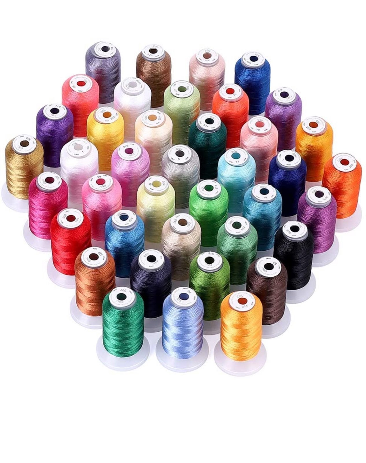 Embroidery Machine threads 40 colors