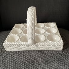 Dept 56 Egg Basket Display Tray / Vintage