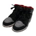 Nike Jordan 1 Mid Bred Shadow PS Size 2Y Youth Kids DQ8424-006 Black Red Gray