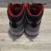 Nike Jordan 1 Mid Bred Shadow PS Size 2Y Youth Kids DQ8424-006 Black Red Gray