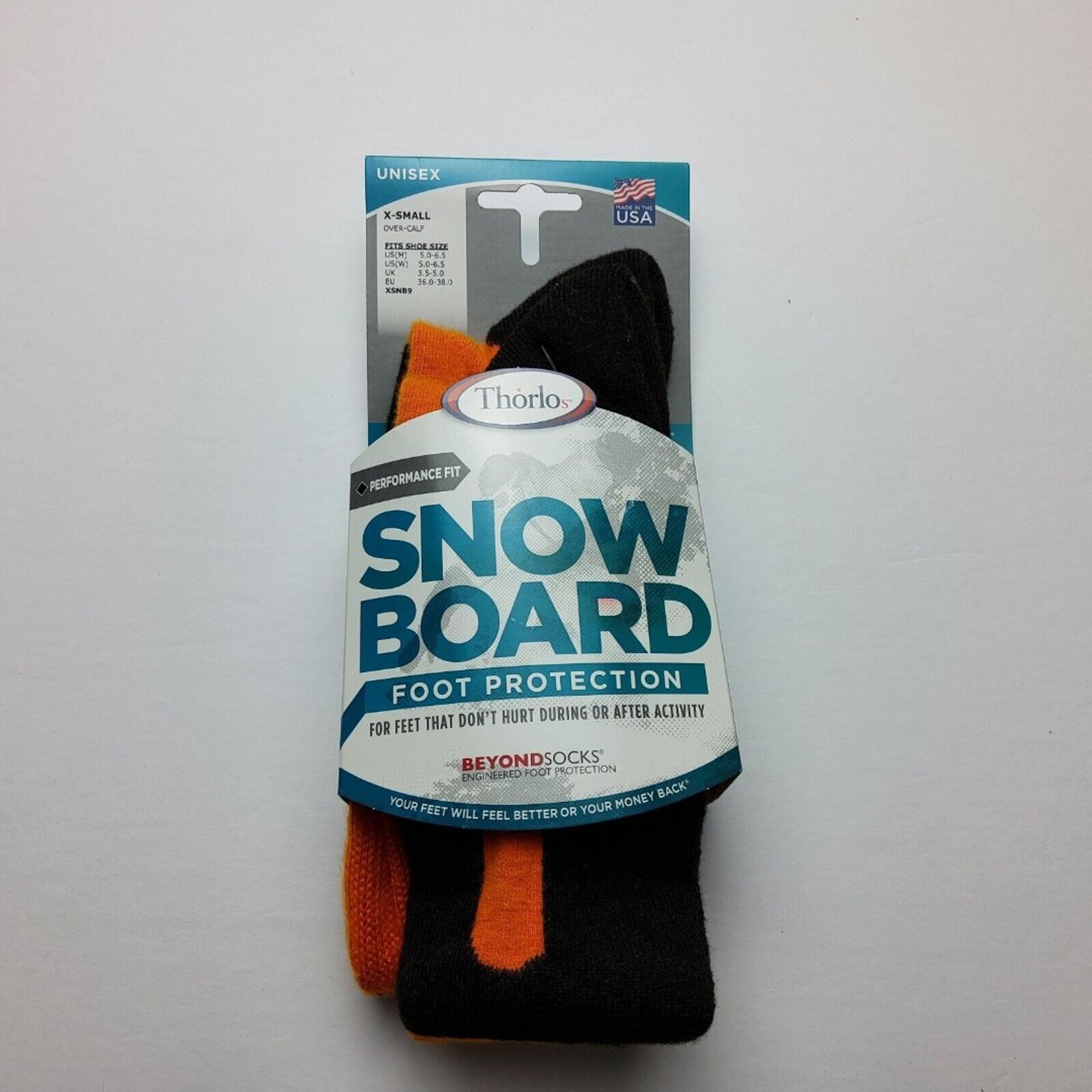 Thorlos Snowboard Foot Protection Over The Socks Size XS (M5-6.5, W5-6.5)