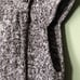 Women’s Sz XL knit grey statement collar button rare warm vest sweater