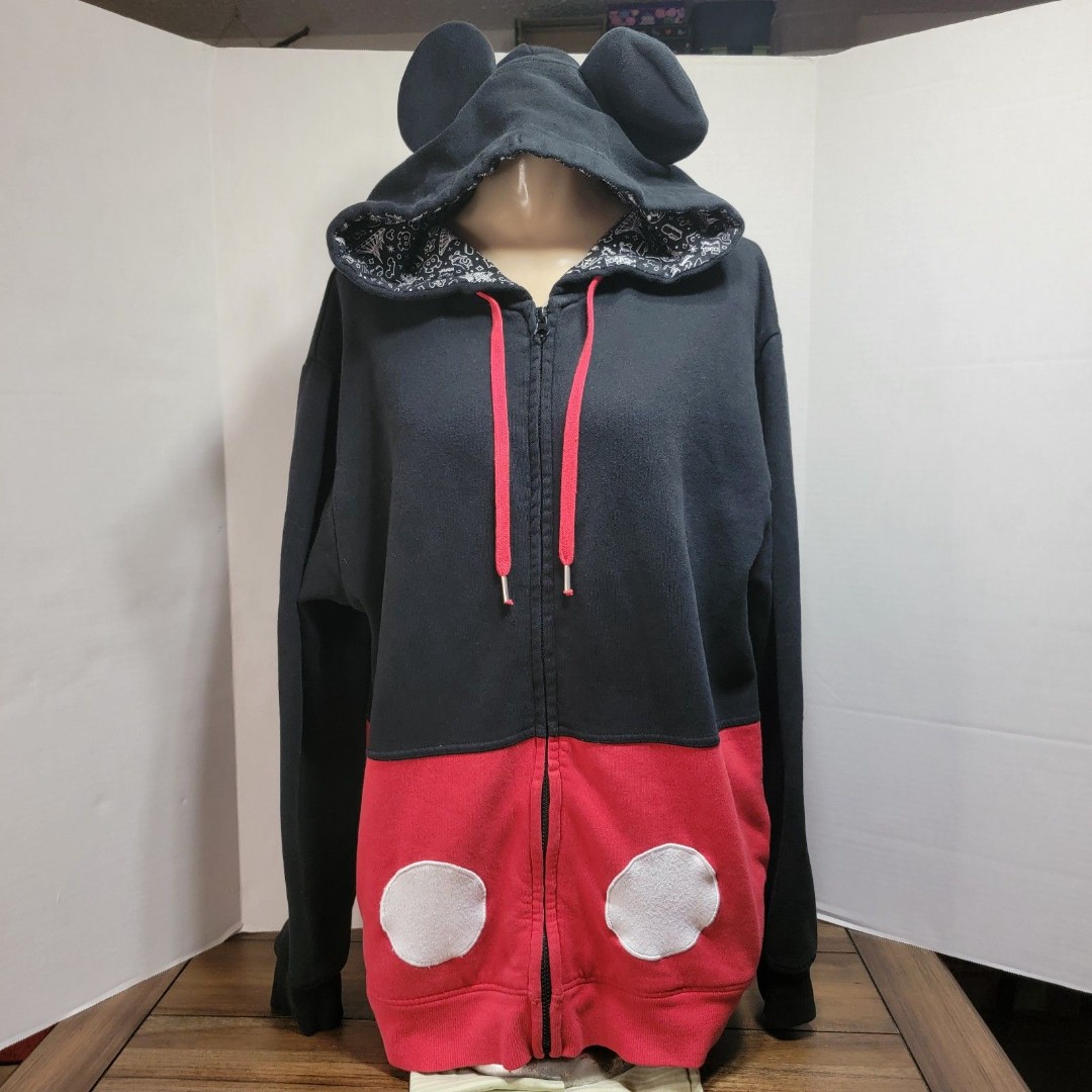 Disney Parks Jacket/Hoodie Mickey Mouse w/ Ears - Size Medium