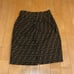 Fendi Logo Print Tight Skirt Size 34