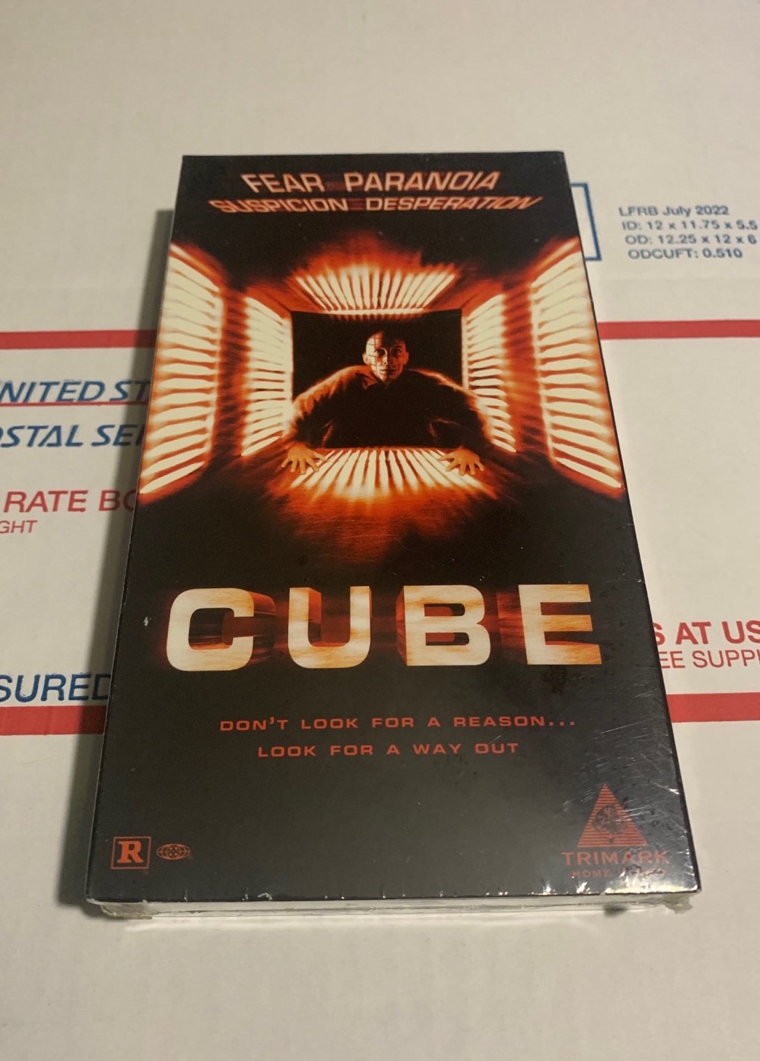 VHS CUBE SEALED Andrew Miller Horror Cult Original Tape 1997 Rare HTF