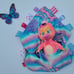 Cry baby, Tiny Cuddles babies Plush Blanket, playtime Plush blanket 6 choices