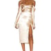 Majorelle Cecilia Midi Dress in Champagne Size Small