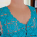 Cervelle Knitted Crop Sweater Vest - Turquoise (Size 1X)