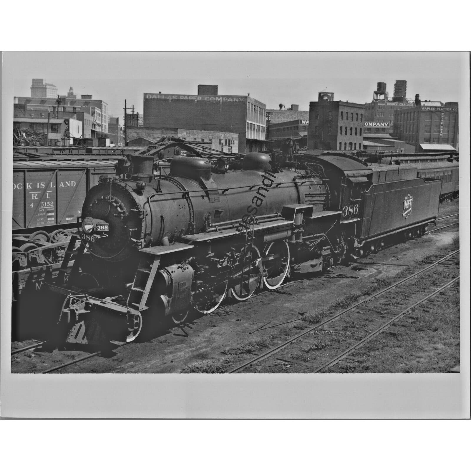 VTG 1935 Missouri Kansas Texas Railroad 386 Steam Locomotive Dallas, TX. T1-52