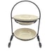 Longaberger Small Pie Server stand & plates 13 Woven tradition in Red