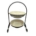 Longaberger Small Pie Server stand & plates 13 Woven tradition in Red